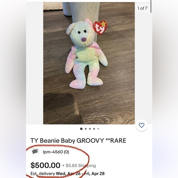 Ty Groovy Beanie Baby Collectable - Picture 1 of 5